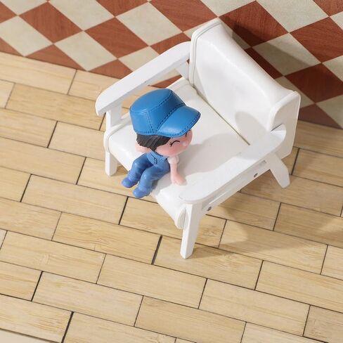 ToyAndona 48pcs Flooring Miniature Dollhouse - 1:12 Scale Mini Floor Boards Dollhous in Saudi Arabia