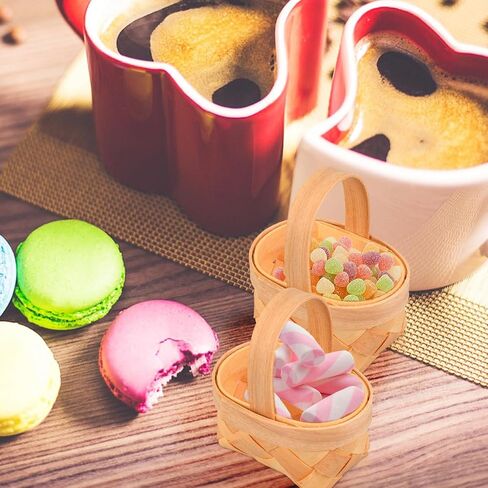 20PCS Mini Woven Picnic Baskets – Small Wood Chip Candy Baskets, Handheld Weaving Hampers for Daughter’s Party Favors, Bridal Showers, Baby Showers, and Birthday Decor in Saudi Arabia