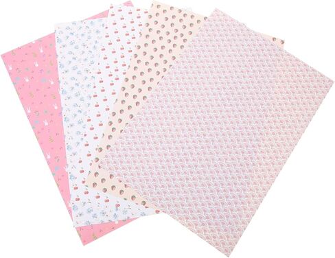 Kisangel 5 Sheets Dollhouse Wallpaper و Peel and Stick Wall Wall Paper Miniature Floard Decords Diy Dice Decor in Kuwait
