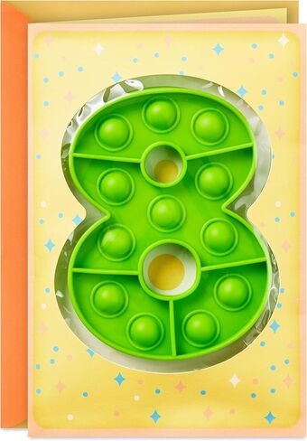 Hallmark 8th Birthday Card for Kids with Detachable Pop It! Toy in Saudi Arabia