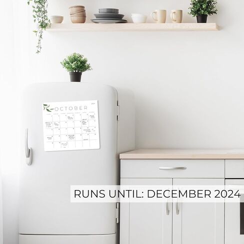Beautiful 2024 Magnetic Calendar For Refrigerator - Incl. 2023 and Runs Until December 2024 - The Perfect Monthly Fridge Calendar for Easy Organizing in Saudi Arabia