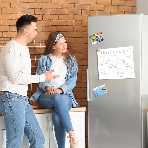 Beautiful 2024 Magnetic Calendar For Refrigerator - Incl. 2023 and Runs Until December 2024 - The Perfect Monthly Fridge Calendar for Easy Organizing in Saudi Arabia