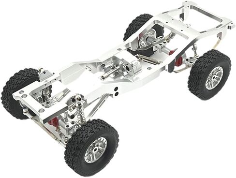 1/12 RC Car Parts RC Car Supplies Car Frame Assembling Spare Parts DIY Modified Replacement Upgrade for MN82 LC79 RC Car, Silver in Saudi Arabia