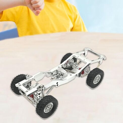 1/12 RC Car Parts RC Car Supplies Car Frame Assembling Spare Parts DIY Modified Replacement Upgrade for MN82 LC79 RC Car, Silver in Saudi Arabia