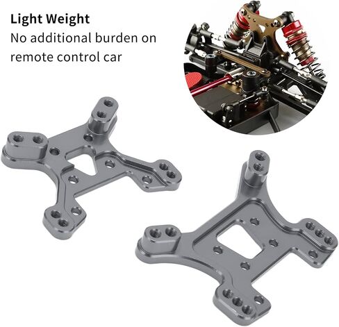 لوح برج الصدمة DILWE RC ، لوح برج صدمة ألومنيوم الخلفي الأمامي متوافق مع 1/14 WLTOYS 144001 124018 124019 RC CAR () in Kuwait