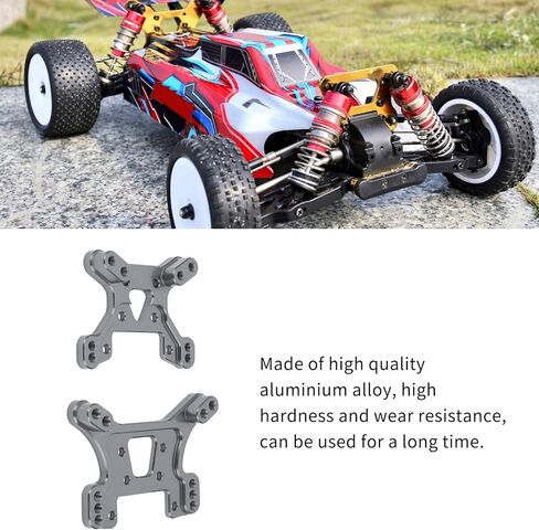لوح برج الصدمة DILWE RC ، لوح برج صدمة ألومنيوم الخلفي الأمامي متوافق مع 1/14 WLTOYS 144001 124018 124019 RC CAR () in Kuwait