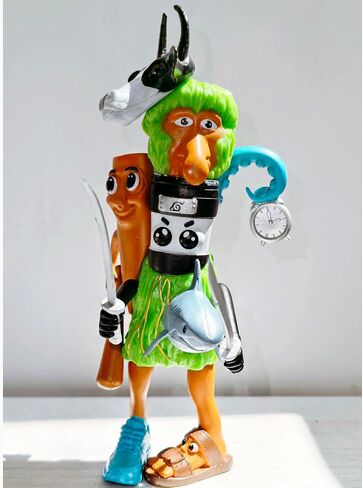 النسخة الخيطية مزيج من لعبة Beanrot Toy Italian Itals 7in tung tung tung sahur تمثال تمساح الفيل من أجل الكعكة العليا هدايا عيد ميلاد ثلاثية الهدايا القابلة للتجميع للجماهير (النمط ب) in Kuwait