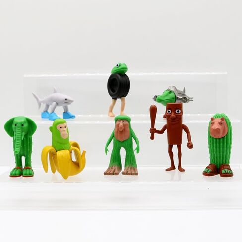 النسخة الخيطية مزيج من لعبة Beanrot Toy Italian Itals 7in tung tung tung sahur تمثال تمساح الفيل من أجل الكعكة العليا هدايا عيد ميلاد ثلاثية الهدايا القابلة للتجميع للجماهير (النمط ب) in Kuwait
