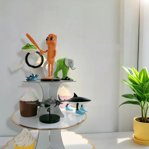 النسخة الخيطية مزيج من لعبة Beanrot Toy Italian Itals 7in tung tung tung sahur تمثال تمساح الفيل من أجل الكعكة العليا هدايا عيد ميلاد ثلاثية الهدايا القابلة للتجميع للجماهير (النمط ب) in Kuwait