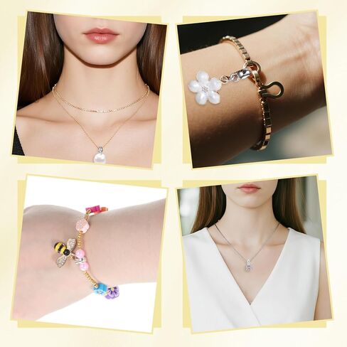 150 Pcs Links Bail Beads for Jewelry Making, Alloy Column Spacer Beads, Necklace Connector Tube Charm, Jewelry Hanger Charm Accessories for DIY Necklace Bracelet Keychain, Silver in Kuwait