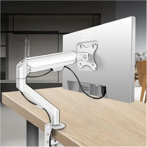 Desktop Gas Spring 17-34 Inch LCD LED Monitor Stand Articulated Arm Loading 9 kg Full Motion Support TV Stand PC Stand M5(M5 Gray) in Kuwait