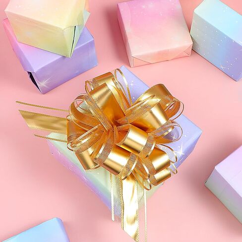 YBEATY 6 Pcs Wrapping Paper Birthday Set Fantasy Pink Purple Pastel Colorful Paper Roll Fairy Rainbow Gradient Wrapping Sheets for Women Female Girly Graduation Party Wedding in Saudi Arabia
