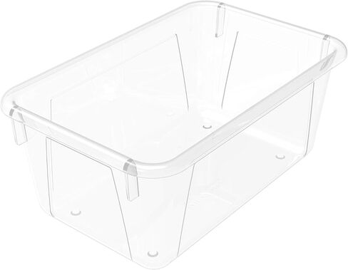Storex Small Cubby Bin, 7.8 x 12.2 x 5.1 Inches, Black, 5-Pack (62466E05C) in Saudi Arabia