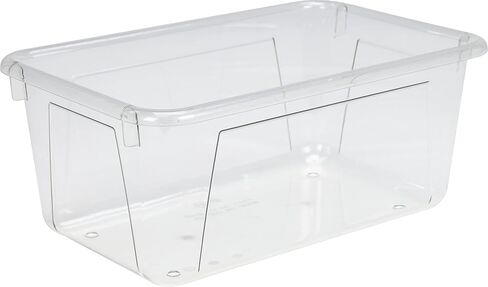 Storex Small Cubby Bin, 7.8 x 12.2 x 5.1 Inches, Black, 5-Pack (62466E05C) in Saudi Arabia