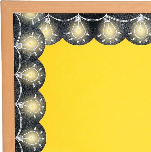 Fun Express Light Light Light Bordboard Borders - أداة تعليمية تفاعلية إبداعية للأطفال - الفصول الدراسية التعلم مشاريع حرفة وجدران أو مكاتب تزيين - متعة للمعلمين أولياء الأمور - 12 قطعة in Saudi Arabia