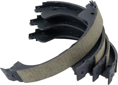 TRQ Rear Parking Brake Shoe Set Compatible with 2007-2011 Dodge Nitro 2020-2023 Jeep Gladiator 2008-2012 Liberty 2007-2023 Wrangler 2018 Wrangler JK in Saudi Arabia