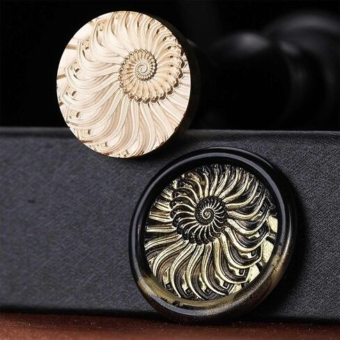 Wax Seal Stamp Nautilus Shell Sealing Wax Stamp Golden Ratio Inspired Seashell Seal for Nature Journaling Ocean Crafts Envelope Decoration in Kuwait