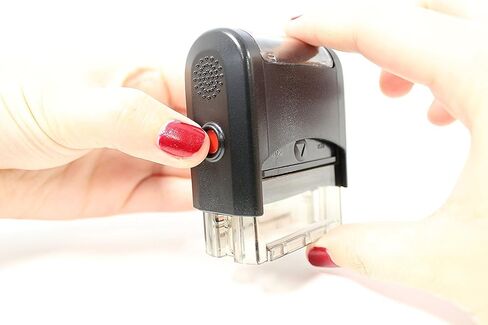 ExcelMark Confirmation Self Inking Rubber Stamp - Red Ink (A1539) in Saudi Arabia