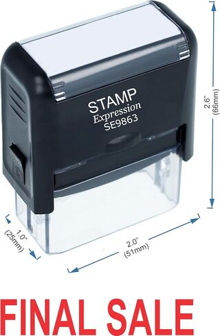 Stampexpression - مكتب البيع النهائي تحبر الذات الطوابع المطاطية - الحبر الأحمر (A -5523) in Saudi Arabia