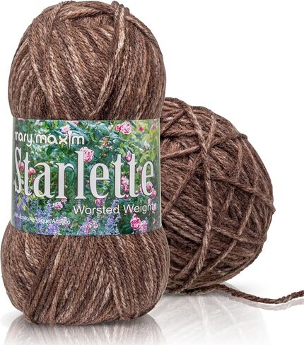 Mary Maxim Starlette Yarn - Teal Heather - خيوط أكريليك مميزة للحياك in Kuwait