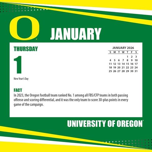 Oregon Ducks 2026 Calendar (26998053019) in Kuwait