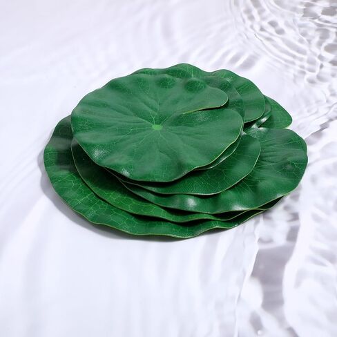 Artificial Lily Pads for Ponds, 12 Pcs Artificial Floating Foam Lotus Leaves Realistic Water Lily Pads Foliage Pond Decor Artificials Foliage Pond Decor for Pool Patio Aquarium Outdoor Ponds, 3 Size in Saudi Arabia