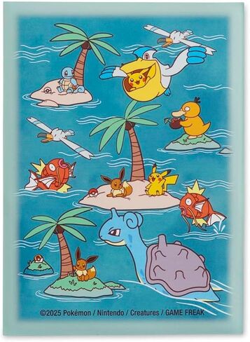 Pokémon Center: Pokémon TCG: Sunny Sea Card Sleeves (65 Sleeves) in Saudi Arabia