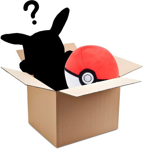 Pokemon Mystery Gen 1: 5" Ball & 8" Plush 2 Pack - Get Two Officially Licensed 2025 Authentic Collectible Soft Stuffed Animal Toy Figures - Gift for Kids, Boys, Girls - 2+ in Saudi Arabia