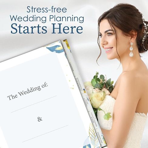 كتاب Wedding Planner Book and Organizer ، Planner Bridal يشمل تقويم العد التنازلي ، القلم الجميل ، كتاب تخطيط الزفاف ، مخطط الميزانية ، الجدول الزمني للزفاف ، اتصالات البائع. in Saudi Arabia