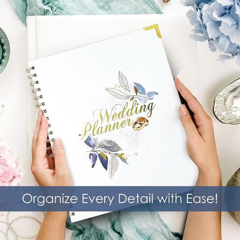 كتاب Wedding Planner Book and Organizer ، Planner Bridal يشمل تقويم العد التنازلي ، القلم الجميل ، كتاب تخطيط الزفاف ، مخطط الميزانية ، الجدول الزمني للزفاف ، اتصالات البائع. in Saudi Arabia