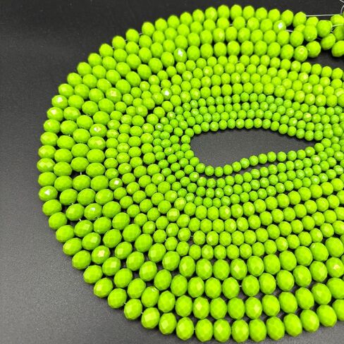 1040pcs حبات زجاجية متنوعة الحجم ، حبات زجاجية بلورية 4/6/8 ملم لصنع المجوهر in Kuwait