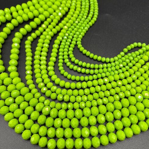 1040pcs حبات زجاجية متنوعة الحجم ، حبات زجاجية بلورية 4/6/8 ملم لصنع المجوهر in Kuwait