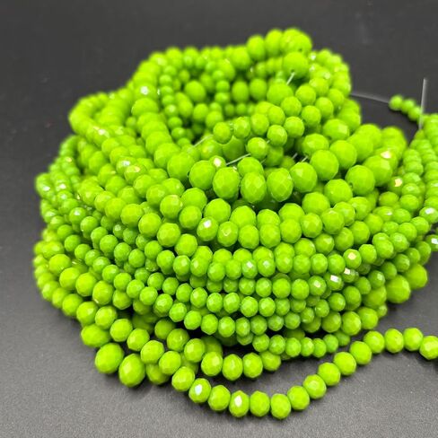 1040pcs حبات زجاجية متنوعة الحجم ، حبات زجاجية بلورية 4/6/8 ملم لصنع المجوهر in Kuwait