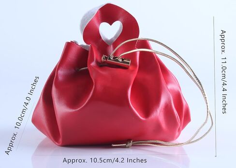 Sansam 12pcs Leather Gift Bags, Small Leather Wedding Candy Bags for Party Favors, Reusable Gift Wrapping Treat Bag for Baby Shower, Christmas,Halloween in Kuwait