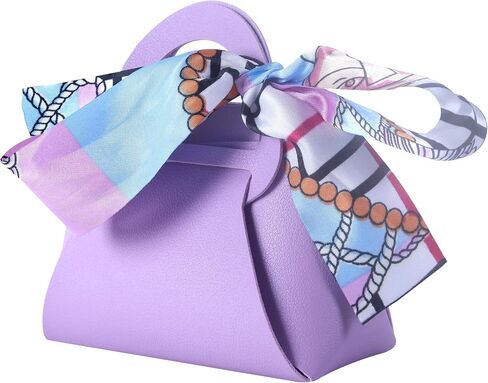 Sansam 12pcs Leather Gift Bags, Small Leather Wedding Candy Bags for Party Favors, Reusable Gift Wrapping Treat Bag for Baby Shower, Christmas,Halloween in Kuwait
