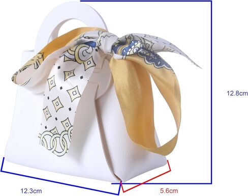 Sansam 12pcs Leather Gift Bags, Small Leather Wedding Candy Bags for Party Favors, Reusable Gift Wrapping Treat Bag for Baby Shower, Christmas,Halloween in Kuwait