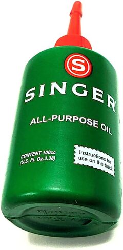 2 Singer All Purpose Sewing Machine Oil, 7.6 Fluid Ounces Total, S1209. Compatible with use on All Sewing Machines and Related Equipment + in Saudi Arabia