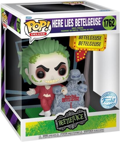 Funko Beetlejuice Beetlejuice - Here Lies Betelgeuse (Pop! Deluxe) Vinyl Figure 1762 Unisex Pop! Multicoloured in Saudi Arabia
