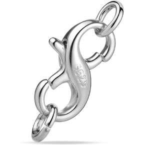925 Sterling Silver Clasp Double Opening Lobster Claw Clasps Necklace Extender Bracelet Clasps and Closure for Jewelry Making Necklace Connector for DIY Jewelry Repair in Kuwait