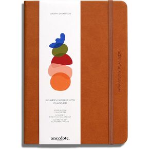 Anecdote 2026 Planner: 52 Week Daily Planner, Yearly, Monthly & Weekly Workflow for Planning Your Success – Vegan Leather Hardcover, Start Anytime & Achieve your Goals - Olive Green in Kuwait