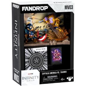 Fandrop MV03-Mavel Studios' Avengers Endgame - Captain America VS. Thanos, Combines an Epic Diorama, Artifacts & Scene Marker Creating A Display to Enhance Any Marvel Collection, 4 to Collect in Saudi Arabia