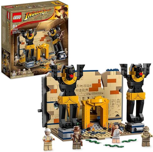 Lego Indiana Jones Escape of the Tomb Construction Toy مع Temple and Mummy Mini Form in Saudi Arabia