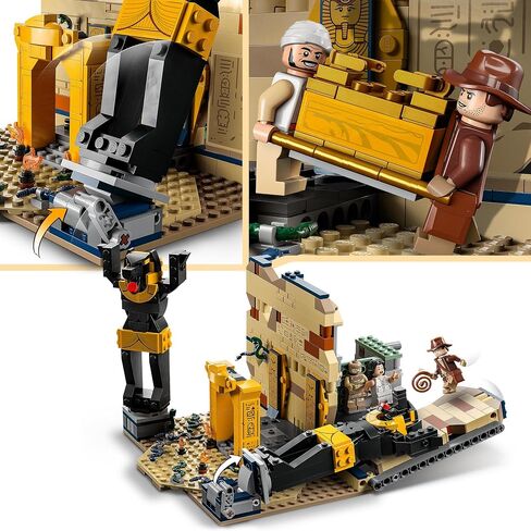 Lego Indiana Jones Escape of the Tomb Construction Toy مع Temple and Mummy Mini Form in Saudi Arabia