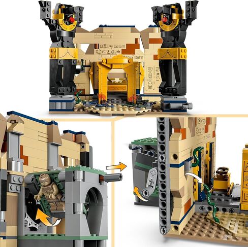 Lego Indiana Jones Escape of the Tomb Construction Toy مع Temple and Mummy Mini Form in Saudi Arabia
