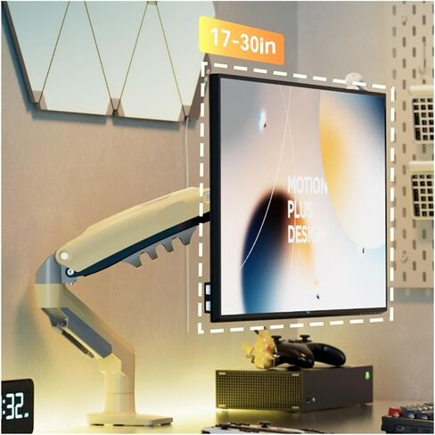 F80 سطح المكتب غاز زنبرك 17-30 بوصة LCD LED شاشة تصاعد الذراع كاملة مراقبة الحركة حامل 2-9 كجم (A1) in Saudi Arabia