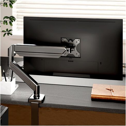 Single Monitor Mount for 14" - 32" Screens, Height Adjustable Monitor Arm with C-Clamp Monitor Stand(White) in Saudi Arabia