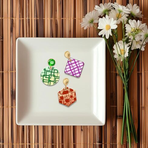 Chgcraft 4 PCS Graffiti Grid Polymer Clay Sheets Abstructure Scuares Silicone Motor Simply Syture Pattern Pattern Pattern Sheets for Moledry Moleds و Oprings ، 5.5 × 5.5 بوصة in Saudi Arabia