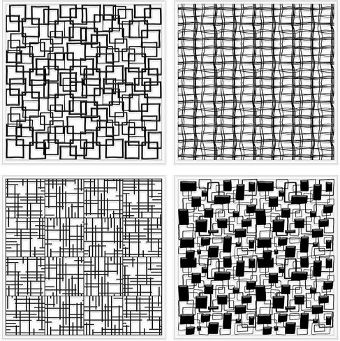 Chgcraft 4 PCS Graffiti Grid Polymer Clay Sheets Abstructure Scuares Silicone Motor Simply Syture Pattern Pattern Pattern Sheets for Moledry Moleds و Oprings ، 5.5 × 5.5 بوصة in Saudi Arabia