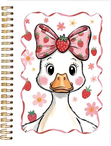 KAOWT Halloween Pink Ghost Notebook Journal, Coquette Pink Bow Cute Ghost Notebooks for Note Taking, Preppy Halloween Journal, Girly Hardcover Spiral Notebook 5.5x8.3in in Kuwait