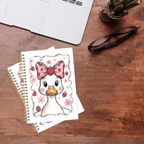 KAOWT Halloween Pink Ghost Notebook Journal, Coquette Pink Bow Cute Ghost Notebooks for Note Taking, Preppy Halloween Journal, Girly Hardcover Spiral Notebook 5.5x8.3in in Kuwait